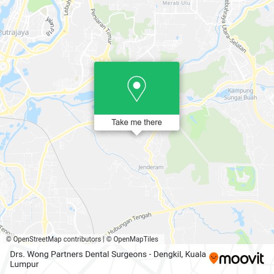 Drs. Wong Partners Dental Surgeons - Dengkil map