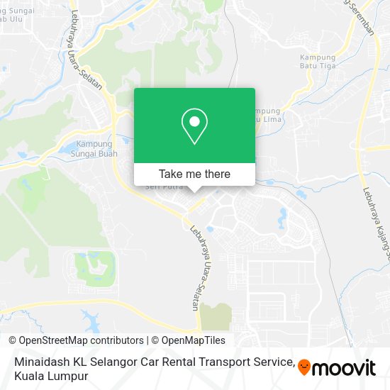 Minaidash KL Selangor Car Rental Transport Service map