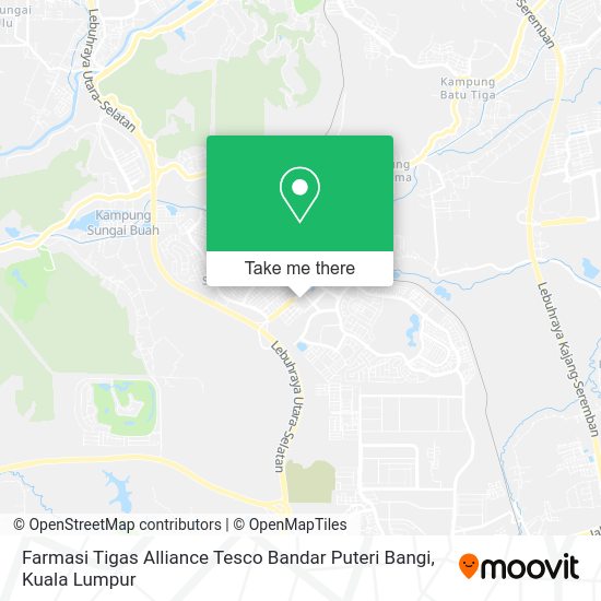 Peta Farmasi Tigas Alliance Tesco Bandar Puteri Bangi