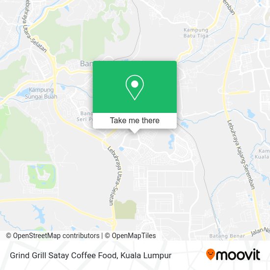 Grind Grill Satay Coffee Food map