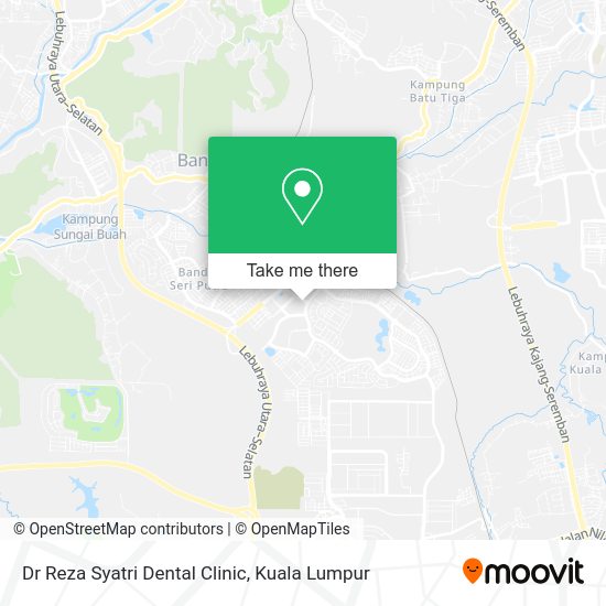 Peta Dr Reza Syatri Dental Clinic