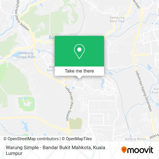 Warung Simple - Bandar Bukit Mahkota map