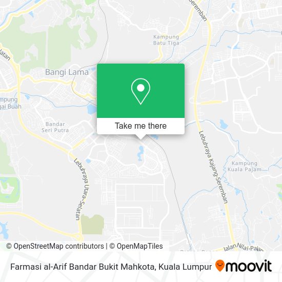 Farmasi al-Arif Bandar Bukit Mahkota map