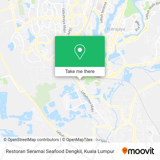 Restoran Seramai Seafood Dengkil map