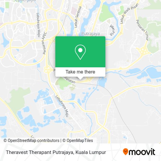 Theravest Therapant Putrajaya map