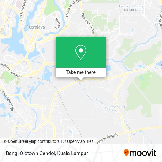 Bangi Oldtown Cendol map