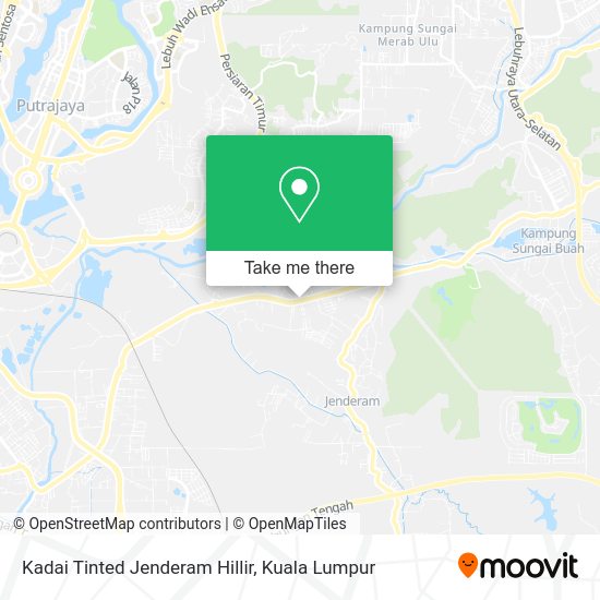 Peta Kadai Tinted Jenderam Hillir