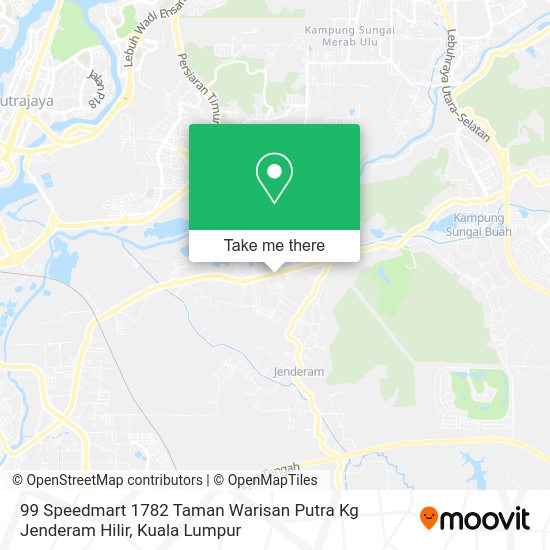 99 Speedmart 1782 Taman Warisan Putra Kg Jenderam Hilir map
