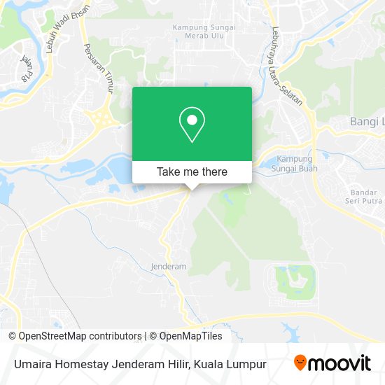 Umaira Homestay Jenderam Hilir map
