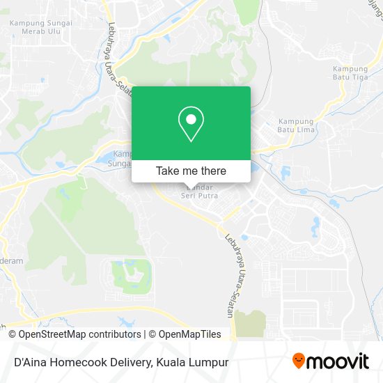 D'Aina Homecook Delivery map