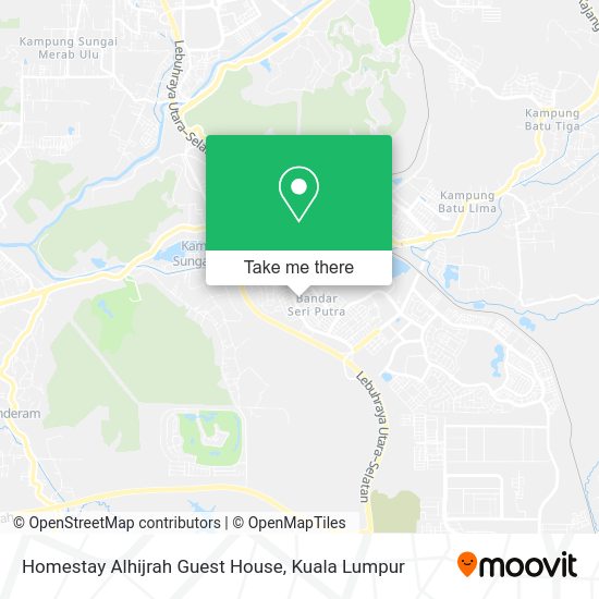Homestay Alhijrah Guest House map