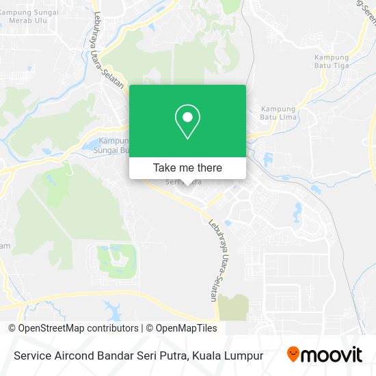 Service Aircond Bandar Seri Putra map