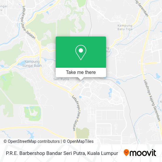 P.R.E. Barbershop Bandar Seri Putra map