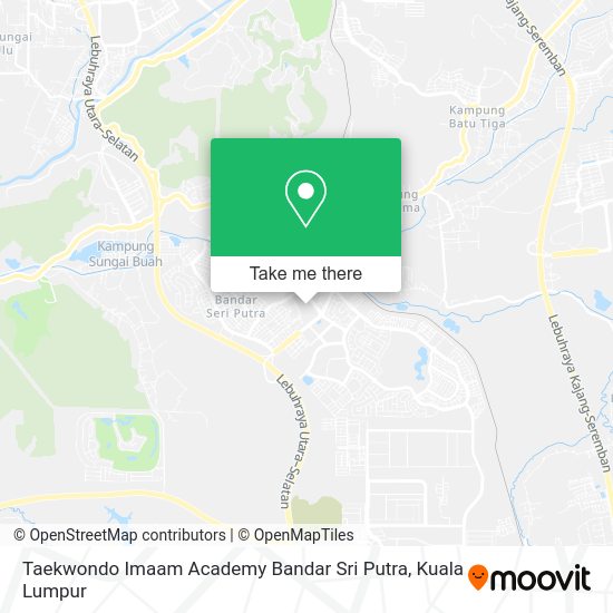 Taekwondo Imaam Academy Bandar Sri Putra map
