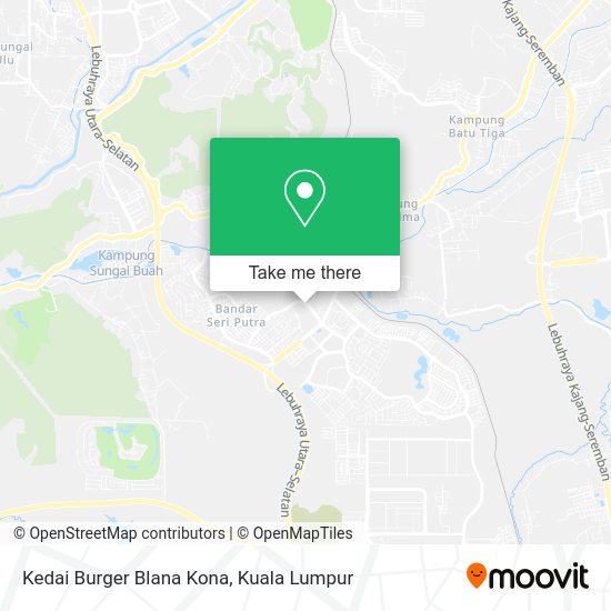 Peta Kedai Burger Blana Kona
