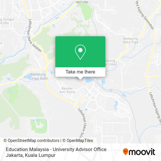 Education Malaysia - University Advisor Office Jakarta map