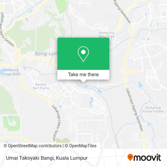 Umai Takoyaki Bangi map