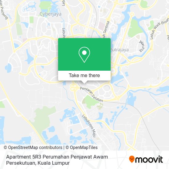 Apartment 5R3 Perumahan Penjawat Awam Persekutuan map