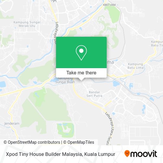 Xpod Tiny House Builder Malaysia map