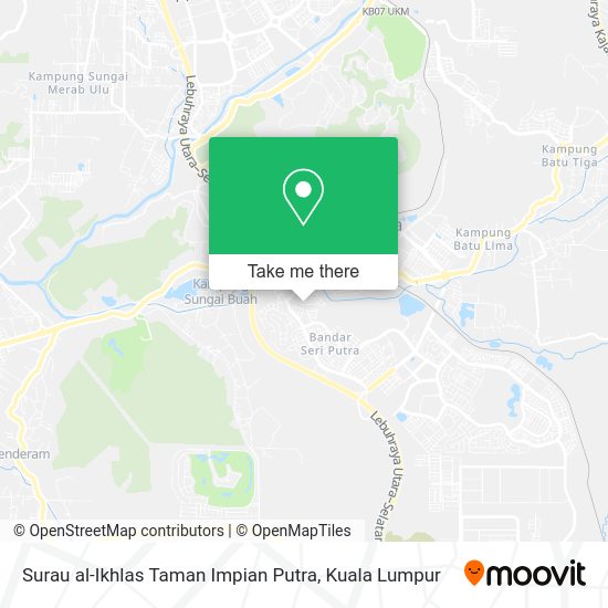 Peta Surau al-Ikhlas Taman Impian Putra