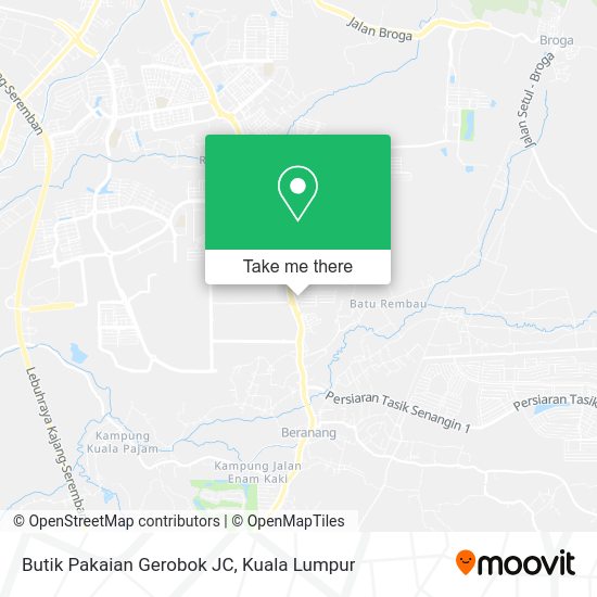 Butik Pakaian Gerobok JC map