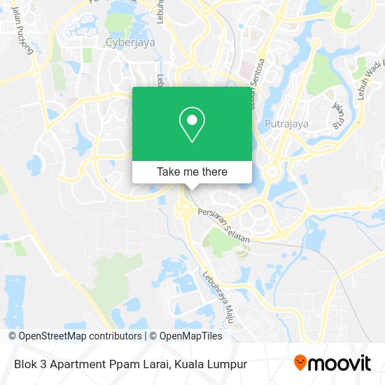 Blok 3 Apartment Ppam Larai map