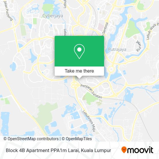 Block 4B Apartment PPA1m Larai map