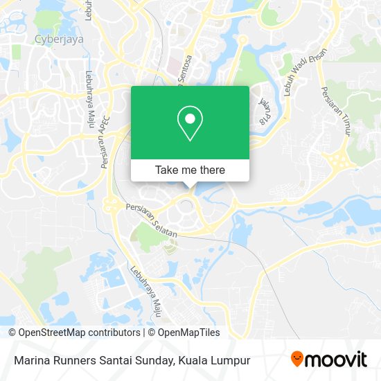 Marina Runners Santai Sunday map