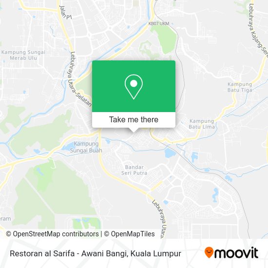 Restoran al Sarifa - Awani Bangi map