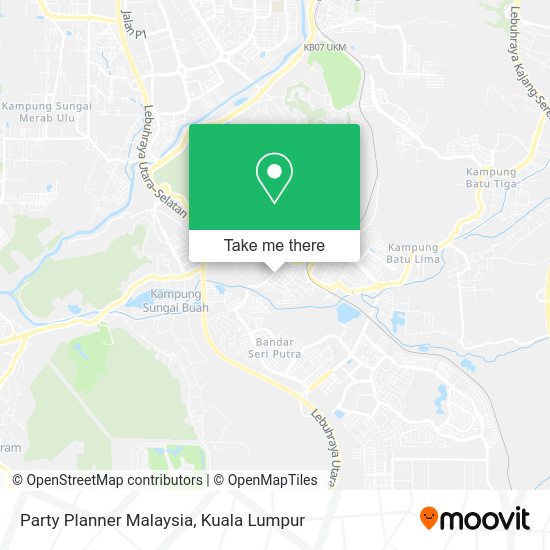 Party Planner Malaysia map