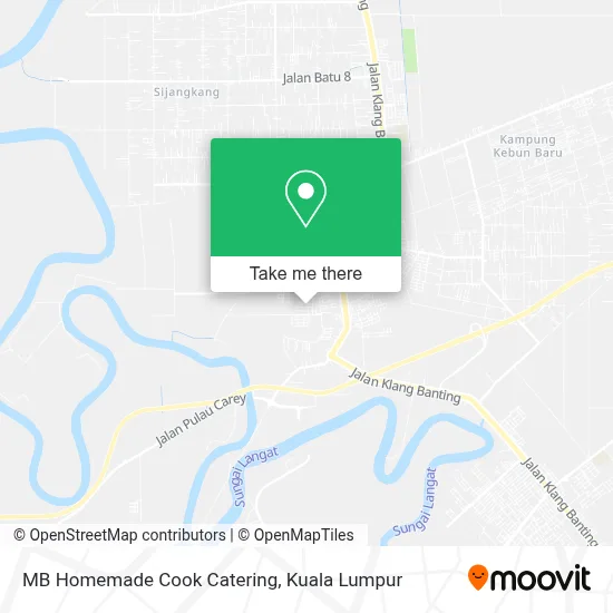 MB Homemade Cook Catering map