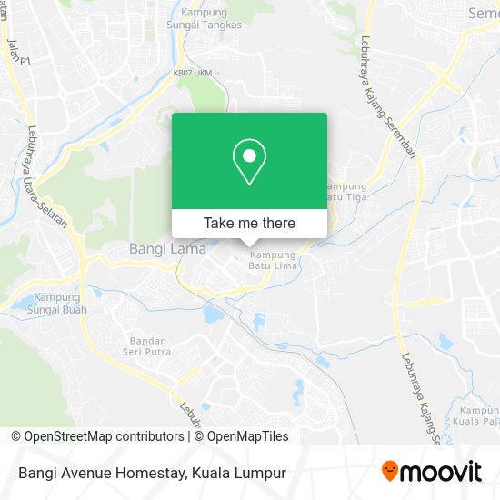 Bangi Avenue Homestay map