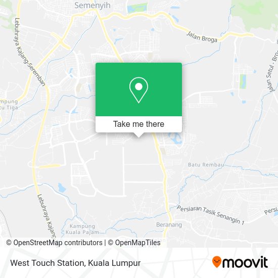 West Touch Station map