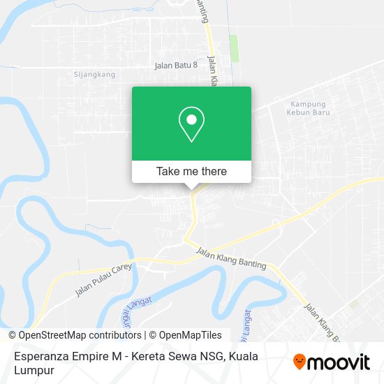Peta Esperanza Empire M - Kereta Sewa NSG