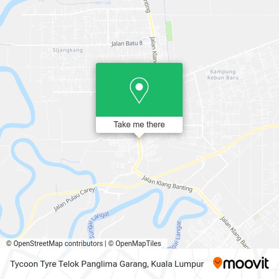 Tycoon Tyre Telok Panglima Garang map