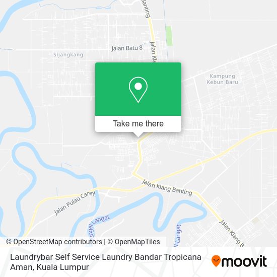 Peta Laundrybar Self Service Laundry Bandar Tropicana Aman