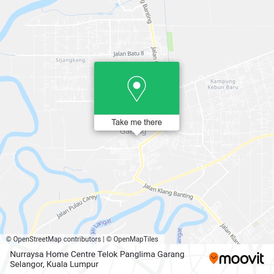 Nurraysa Home Centre Telok Panglima Garang Selangor map