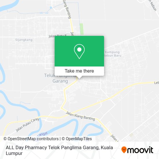 ALL Day Pharmacy Telok Panglima Garang map