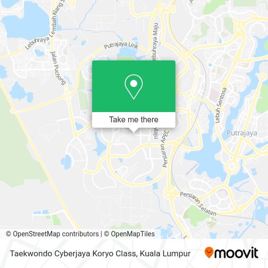 Taekwondo Cyberjaya Koryo Class map
