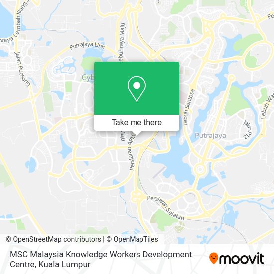 MSC Malaysia Knowledge Workers Development Centre map