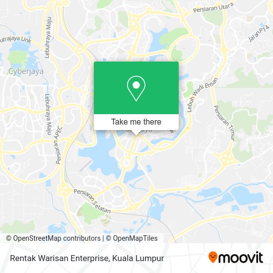 Rentak Warisan Enterprise map