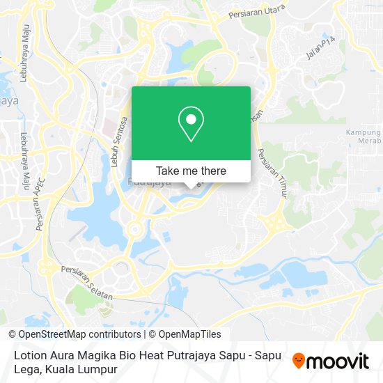 Lotion Aura Magika Bio Heat Putrajaya Sapu - Sapu Lega map