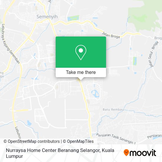 Peta Nurraysa Home Center Beranang Selangor