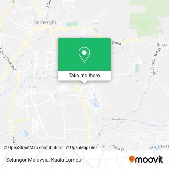 Selangor Malaysia map