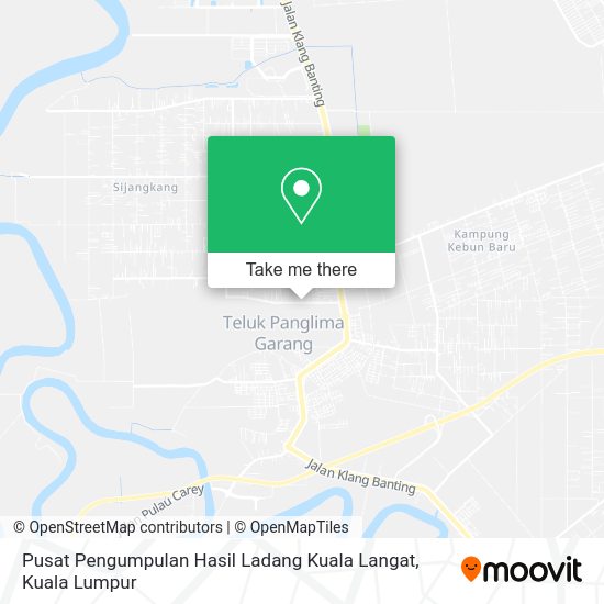 Peta Pusat Pengumpulan Hasil Ladang Kuala Langat