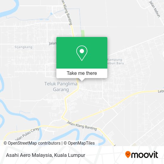 Asahi Aero Malaysia map