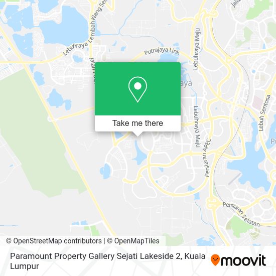 Paramount Property Gallery Sejati Lakeside 2 map
