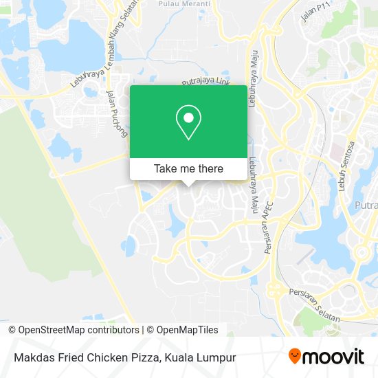 Peta Makdas Fried Chicken Pizza