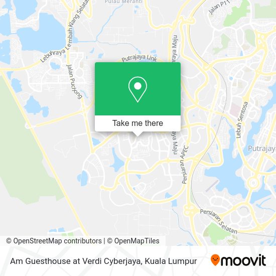 Am Guesthouse at Verdi Cyberjaya map