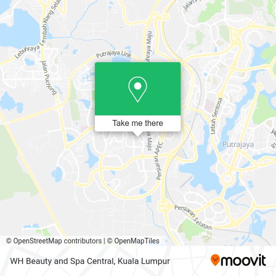 WH Beauty and Spa Central map